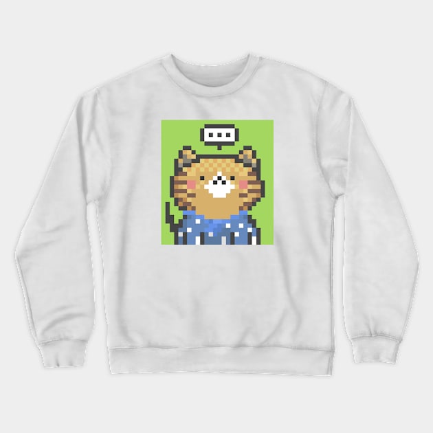 Pixel Cat 116 Crewneck Sweatshirt by Infinite Mew Mew